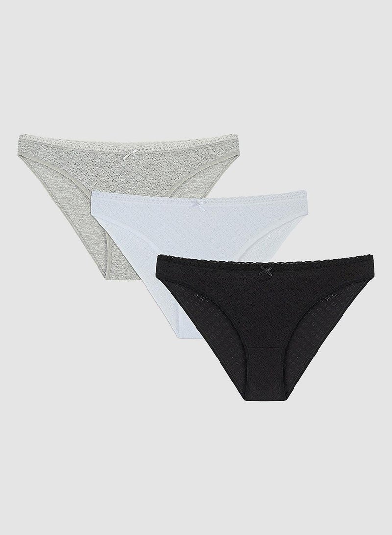 Penti Multicolour Soft Poinel Basic 3in1 Slip Briefs - Image 1